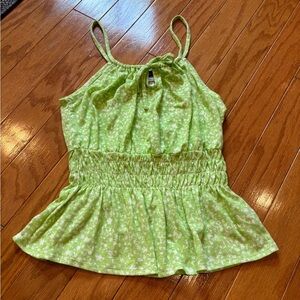 •5 for 20• Old Navy Floral Linen Bland Tank Top Womsm Size Small NWT